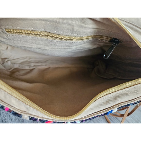 HandMade In India Authentic Shoulder bag Crossbody Beaded Embroidered Fringe - Picture 5 of 6